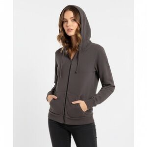 Stewart Brown Neutral Zip Hoodie Organic Cotton Small